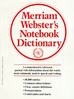 Merriam-Webster's Notebook Dictionary