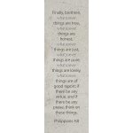 Bookmark-Finally Brethren  Whatsoever Things Are True (Philippians 4:8) (Pack Of 25)