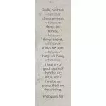 Bookmark-Finally Brethren  Whatsoever Things Are True (Philippians 4:8) (Pack Of 25)