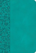 NASB Large Print Compact Reference Bible, Teal LeatherTouch