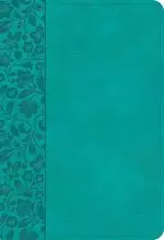 NASB Large Print Compact Reference Bible, Teal LeatherTouch