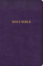 KJV Thinline Bible, Purple LeatherTouch