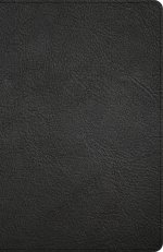 KJV Thinline Bible, Black Genuine Leather, Indexed