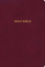 KJV Large Print Thinline Bible, Burgundy LeatherTouch