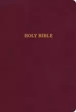 KJV Large Print Thinline Bible, Burgundy LeatherTouch