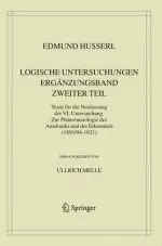 Logische Untersuchungen. Erganzungsband. Zweiter Teil.