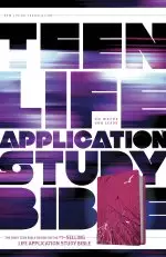 NLT Teen Life Application Study Bible: Pink Fields, Leatherlike