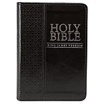 KJV Mini Pocket Bible, Black, Imitation Leather, Ribbon Marker, Verse Finder, One-Year Bible Reading Plan, Presentation Page