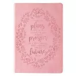 I Know the Plans Slimline LuxLeather Journal in Pink