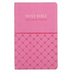 KJV Gift Bible, Pink, Imitation Leather, Gilt Edge, Reading Plan, Verse Finder