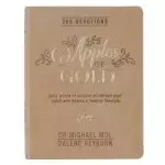 Apples of Gold 366 Daily Devotions for Women to Refresh Your Spirit, Taupe Faux Leather, Daily Words of Wisdom to Refresh Your Spirit and Inspire a Healthy Lifestyle