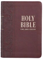 KJV Bible Compact LP Faux Leather, Medium Brown