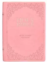 KJV Bible Giant Print Full-size Faux Leather, Pink