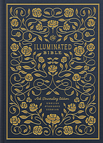 ESV Illuminated Journaling Bible, Blue, Hardback,  Wide Margins, Page-Verse Illustrations, Book Opener Illustrations, Hand Lettered Margin Verses