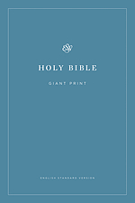 ESV Giant Print Bible, Paperback, Blue, Economy, Why Read The Bible Article, Testament Introductions, 40-Day Reading Plan, Plan of Salvation