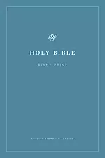 ESV Giant Print Bible, Paperback, Blue, Economy, Why Read The Bible Article, Testament Introductions, 40-Day Reading Plan, Plan of Salvation