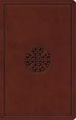 ESV Value Thinline Bible, TruTone, Brown, Mosaic Cross Design