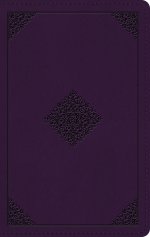 ESV Large Print Personal Size Bible, Red Letter (TruTone, Lavender, Ornament Design)