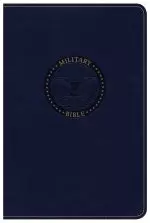 CSB Military Bible, Navy Blue Leathertouch