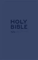 NIV Tiny Bible, Navy, Imitation Leather, Anglicised, Zipped, Presentation Box, Ribbon Marker