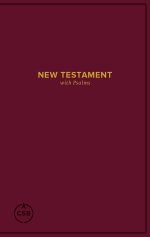 CSB Pocket New Testament with Psalms, Burgundy Trade Paper