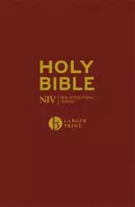 NIV Pew Bible, Burgundy, Hardback, Larger Print, Anglicised, Maps, Reading Plan, Helpful Bible Passages