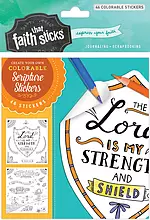 Psalm 28:7 Colorable Stickers