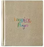 Inspire PRAYER Bible NLT, Hardback Leatherlike, Metallic Champagne Gold, Wide Margins, Illustrated, Journaling, Colour Page Edges