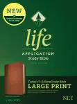 NLT Life Application Study Bible, Third Edition, Large Print (LeatherLike, Brown/Mahogany, Red Letter)