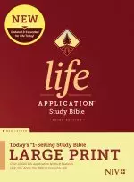 NIV Life Application Study Bible, Large Print, Third Edition, Red Letter, Hardcover, Presentation Page, Maps, Book Introductions, Concordance