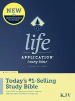 KJV Life Application Study Bible, Navy, Hardback, Third Edition, Red Letter, Study Notes, Bible People Profiles, Book Introductions, Maps, Charts, Concordance, Christian Worker's Resource