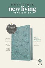 NLT Thinline Reference Bible, Filament Enabled (LeatherLike, Floral Leaf Teal, Red Letter)