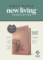 NLT Compact Giant Print Bible, Filament Enabled (LeatherLike, Rose Metallic Peony, Red Letter)