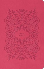 Premium Gift Bible NLT (LeatherLike, Very Berry Pink Vines, Red Letter)