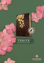 NLT THRIVE Devotional Bible for Women (LeatherLike, Cascade Deep Brown, Indexed)