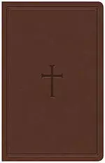 KJV Large Print Personal Size Reference Bible, Brown Leathertouch