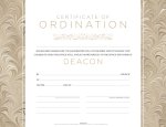 Deacon Ordination Flat Certificate (Pkg 6)