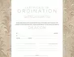 Deacon Ordination Flat Certificate (Pkg 6)