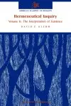 Hermeneutical Inquiry: Volume 2: The Interpretation Of Existence