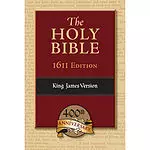 KJV 1611 Bible: Black, Genuine Leather, Apocrypha