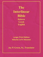 Interlinear Hebrew Greek English Bible: Larger Print, Vol. 2 of 4 