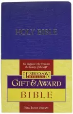 KJV Gift & Award Bible, Blue, Imitation Leather, Color Maps, Presentation Page, Words of Christ in Red