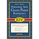 KJV Personal Size Reference Bible: Black, Imitation Leather, Giant Print