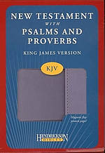 KJV New Testament with Psalms and Proverbs: Lavender, Imitation Leather, Flap Closure