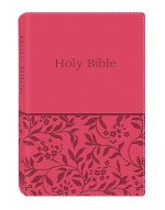 KJV Deluxe Gift And Award Bible For Women, Pink, Imitation Leather, Presentation Page, Words in Red, 32-Page Study, Dictionary, Concordance, Reading Plan