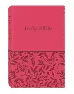 KJV Deluxe Gift And Award Bible For Women, Pink, Imitation Leather, Presentation Page, Words in Red, 32-Page Study, Dictionary, Concordance, Reading Plan