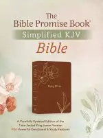 Holy Bible: The Barbour Simplified KJV Bible Promise Book Edition [Chestnut Floral]