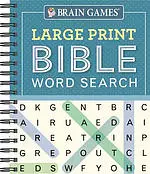 Brain Games - Large Print Bible Word Search (Blue)