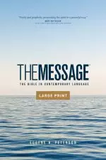 The Message Bible, Outreach Edition, Bible, Blue, Paperback, Large Print, Paraphrase, The Bible In Five Acts, Maps, Topical Verse Guide