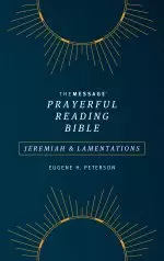 Message Prayerful Reading Bible: Jeremiah & Lamentations (Softcover, Blue)